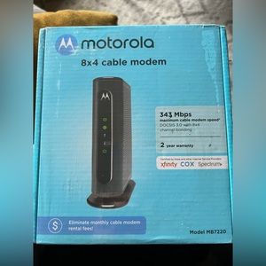 NIB Motorola 8x4 cable modem